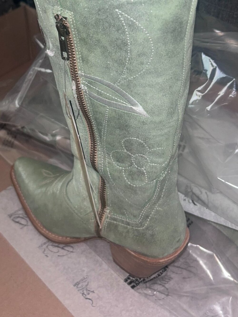 Dan Post Women's METALLIC Jilted High Western Boots - Picture 8 of 9